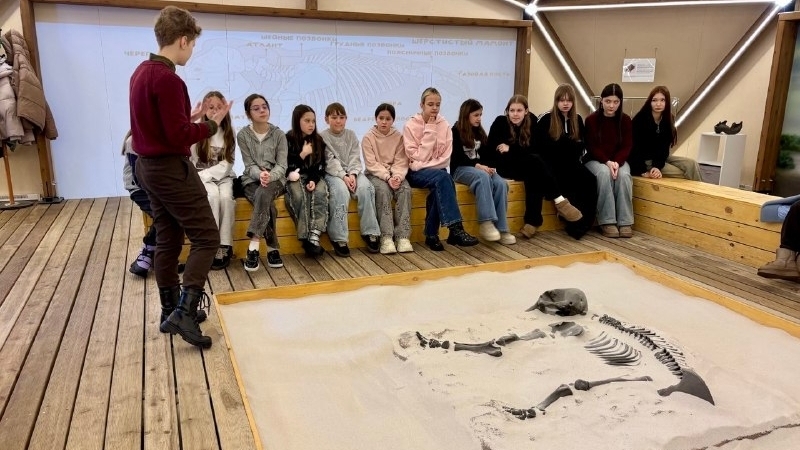 Ребята нашей школы приняли участие в интерактивном практикуме «Юный палеонтолог», организованном в рамках Всероссийского проекта «Первые в науке»